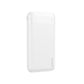 Dudao K18-1W Powerbank 10.000mAh, Triple Port (USB-A/C), Weiß - MIZO.at