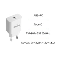 HC2348 USB-C PD 20W Schnellladegerät Schwarz - MIZO.at
