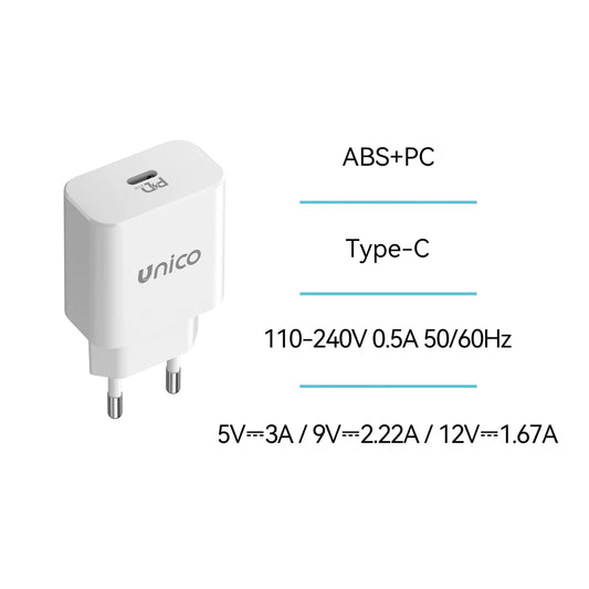 HC2348 USB-C PD 20W Schnellladegerät Schwarz - MIZO.at