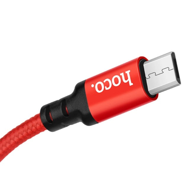 HOCO X14 Micro USB Cable | 2M Fast Charging Data Cable Black - MIZO.at