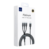 Platinum Series 4-in-1 Charging Cable – 3,1 A Fast Charge, 1,2 m - MIZO.at