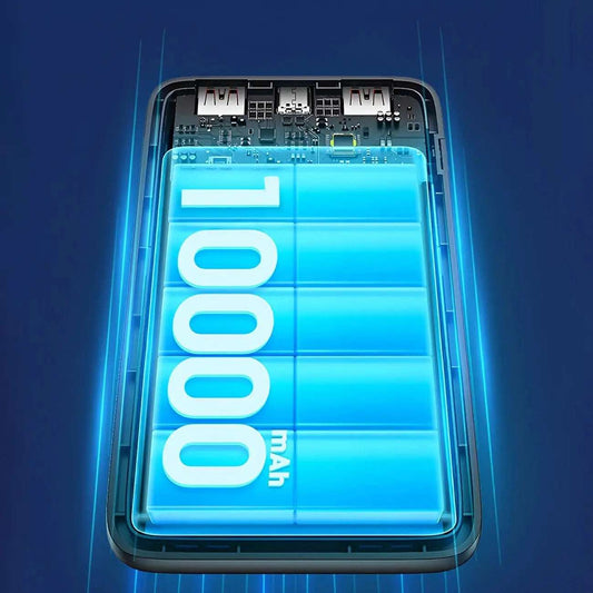Dudao K18-1W Powerbank 10.000mAh, Triple Port (USB-A/C), Weiß - MIZO.at