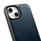 iPhone 14 Echtleder iCarer Case Blau – Öl-Wachs Premium Schutzcover - MIZO.at