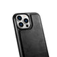 iPhone 14 iCarer Case Echtleder Blau – Öl-Wachs Schutzcover Premium - MIZO.at