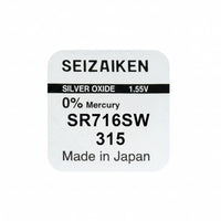 Seizaiken SEIKO 315 SR716SW Silberoxid Uhrbatterie - MIZO.at