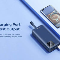 Remax Suji Powerbank 30000mAh | PD 20W QC 22.5W Blue - MIZO.at