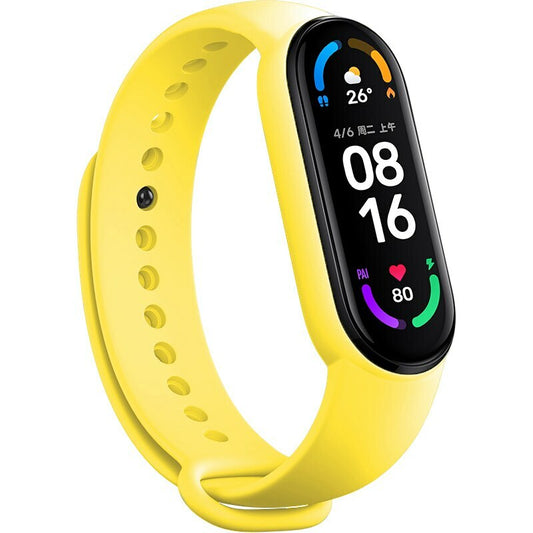 Ersatzarmband für Xiaomi Mi Band 5/6/7 | Gelb, Silikon, Verstellbar - MIZO.at