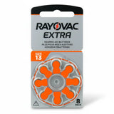 Rayovac Extra 13 Hörgerätebatterien 8er Pack PR48 ZA13 1,45V Zink Luft Batterie - MIZO.at