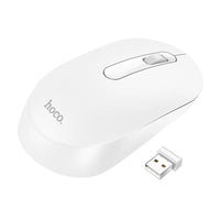 HOCO GM14 Platinum Mouse | 2.4G Wireless White Mouse - MIZO.at