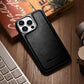 iPhone 14 iCarer Case Echtleder Blau – Öl-Wachs Schutzcover Premium - MIZO.at