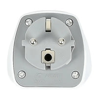 Benson Reiseadapter UK auf EU – 13 A Ohne Erdung Weiß - MIZO.at