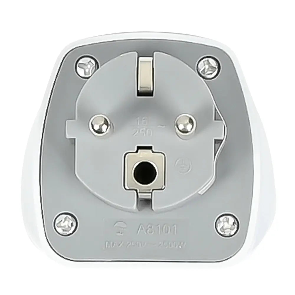 Benson Reiseadapter UK auf EU – 13 A Ohne Erdung Weiß - MIZO.at