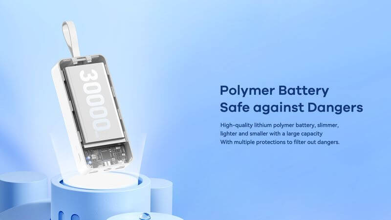 Remax Suji Powerbank 30000mAh | PD 20W QC 22.5W Blue - MIZO.at