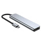 Tech-Protect V4 6in1 USB-C Hub HDMI 4K Kartenleser 3x USB 3.0 Grau - MIZO.at