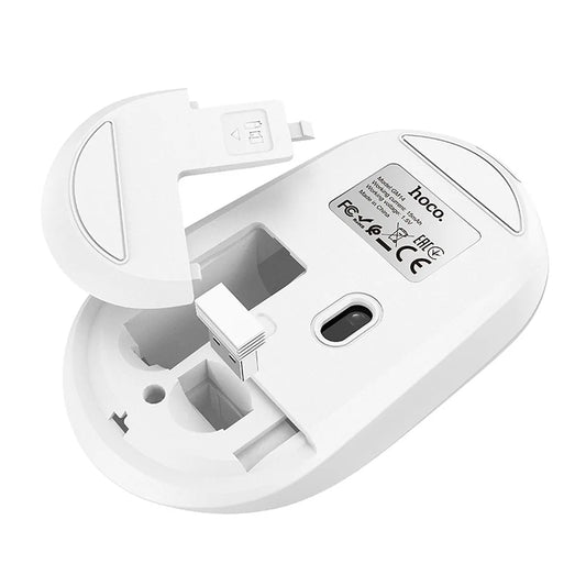 Hoco GM14 Platinum Maus Weiß – 2.4G Wireless Kabellose Maus - MIZO.at