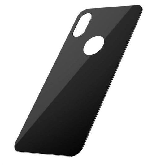 iPhone XS Rückschutz 0,3 mm Curved T-Glass Vollabdeckung – Schwarz - MIZO.at