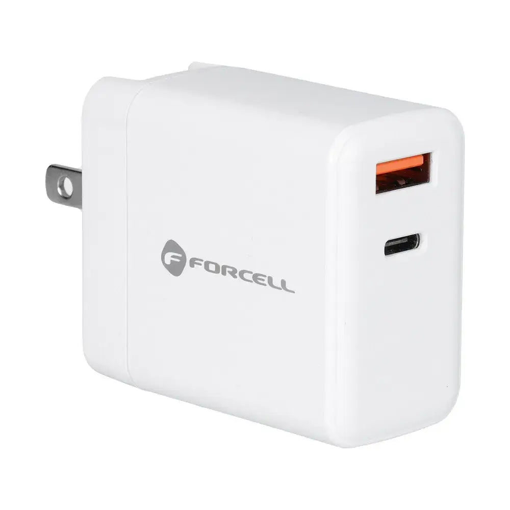 FORCELL F-ENERGY TFK-TC-45WPDAC 3in1 Travel Charger | 45W White - MIZO.at