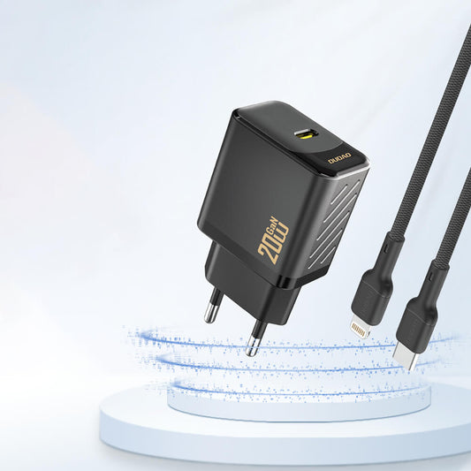Dudao A26 20W GaN USB-C PD Schnellladegerät Schwarz - MIZO.at