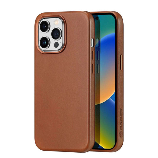 Dux Ducis MagSafe Leder Case – iPhone 14 Pro Max Braun Schutzcover - MIZO.at