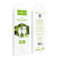 HOCO X20 Micro USB Cable | 1M Fast Charging Data Cable White - MIZO.at