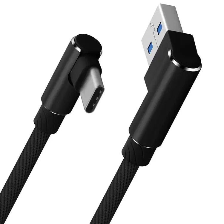 USB-C Winkel-Ladekabel QC 1 m – Nylon Geflochten Mehrfarbig - MIZO.at