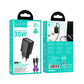 Hoco N62 USB-C QC PD 30W Ladegerät + USB-C auf Lightning Kabel Schwarz - MIZO.at