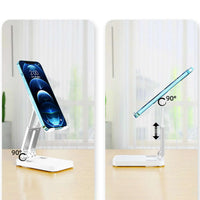 Adjustable Tablet & Phone Stand | Foldable White Device Holder - MIZO.at