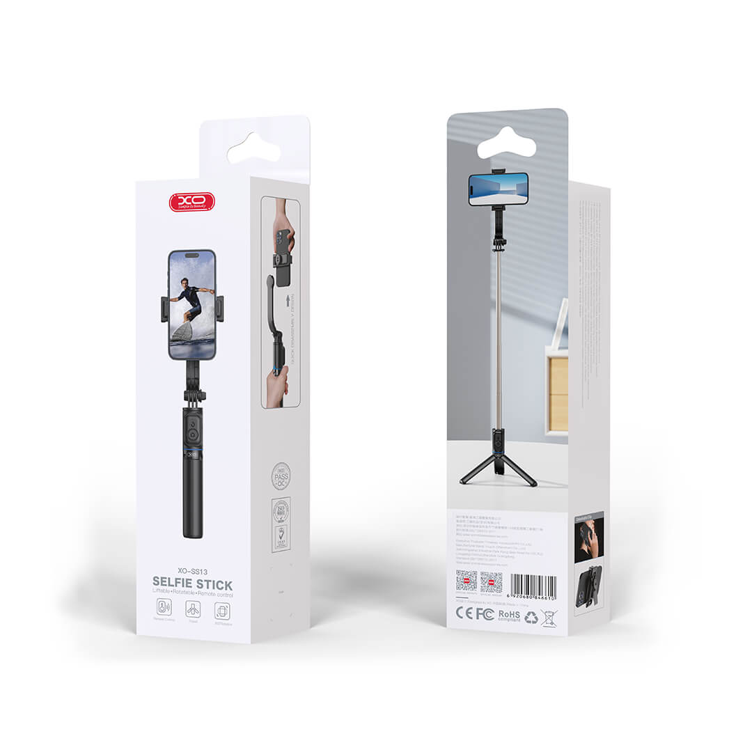 XO SS13 Selfie Stick & Tripod | Bluetooth 106 cm Black - MIZO.at
