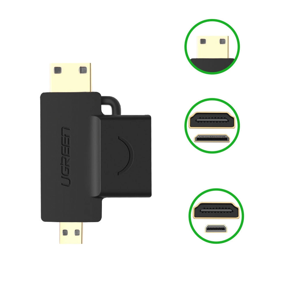 UGREEN HDMI to Mini/Micro HDMI Adapter | 2-in-1 Converter - MIZO.at