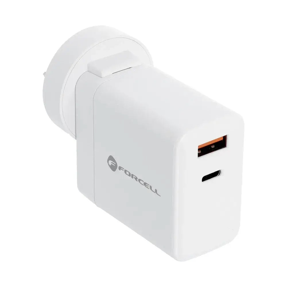 FORCELL F-ENERGY TFK-TC-45WPDAC 3in1 Travel Charger | 45W White - MIZO.at