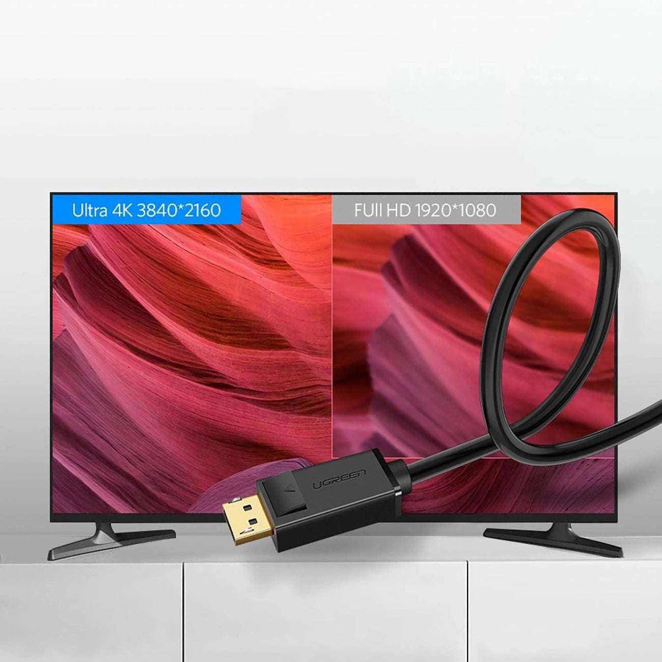 Ugreen DP102 DisplayPort 1.2 Cable | 4K UHD & Stable Signal - MIZO.at