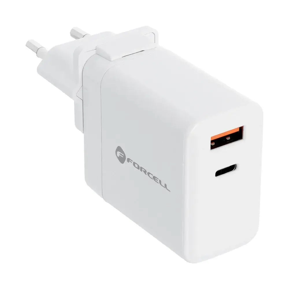 FORCELL F-ENERGY TFK-TC-45WPDAC 3in1 Travel Charger | 45W White - MIZO.at