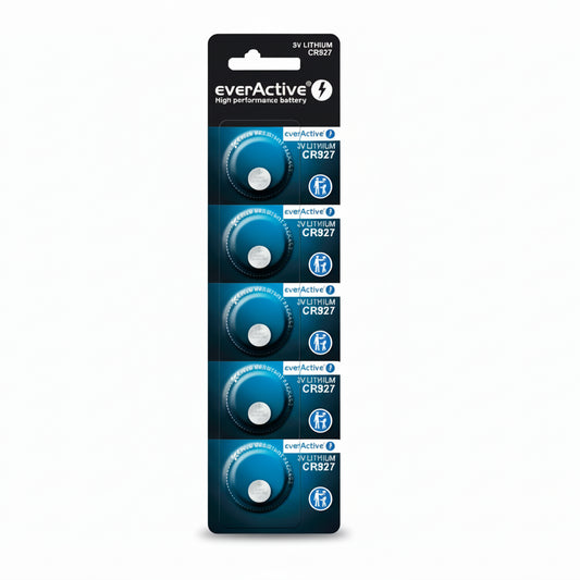 5er Pack everActive CR927 Lithium Knopfzellen 3 V - MIZO.at