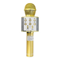 Multimedia Karaoke Microphone CR58 Gold | Wireless & High-Quality Sound - MIZO.at