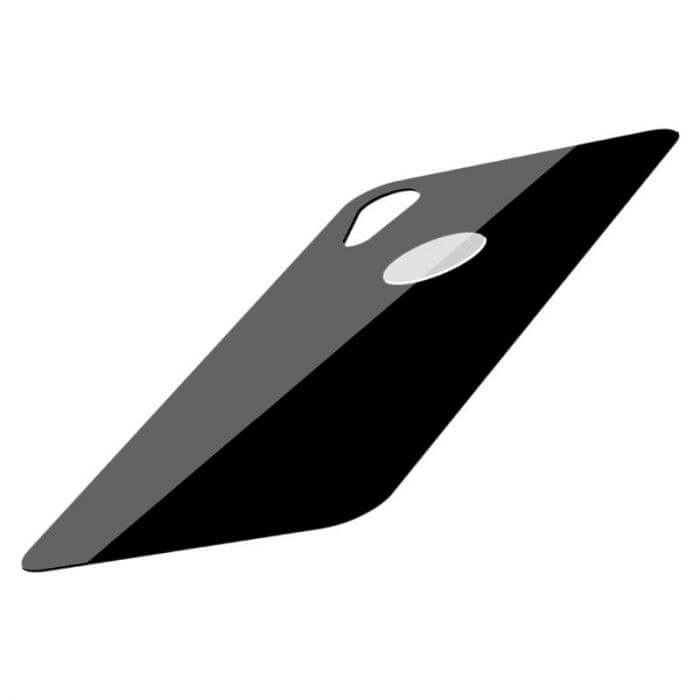 iPhone XR Rear Protector | Full Coverage Curved T Glass (Black) - MIZO.at