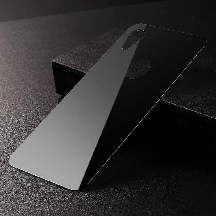iPhone XR Rear Protector | Full Coverage Curved T Glass (Black) - MIZO.at