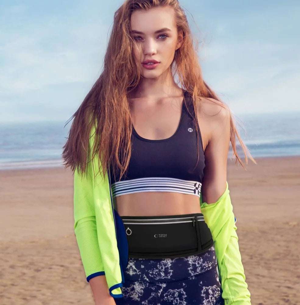 Tech-Protect M3 Sport Waist Bag | Universal, Lightweight, Black - MIZO.at