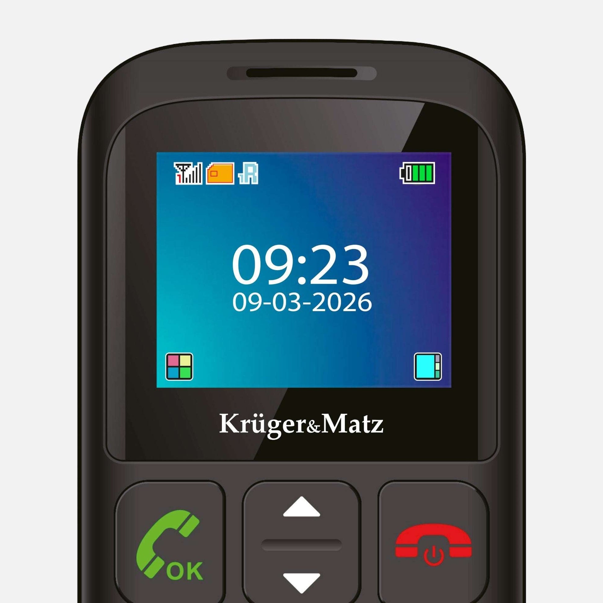 Senioren Handy Krüger & Matz Simple 923 GSM mit SOS Taste Dual SIM - MIZO.at