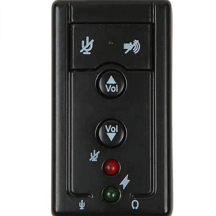 Externe USB-Soundkarte 7.1 mit Kopfhörer- & Mikrofonanschluss – Schwarz - MIZO.at