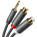 Ugreen RCA Audio Adapter – 0.25m Female Kabel Grau - MIZO.at