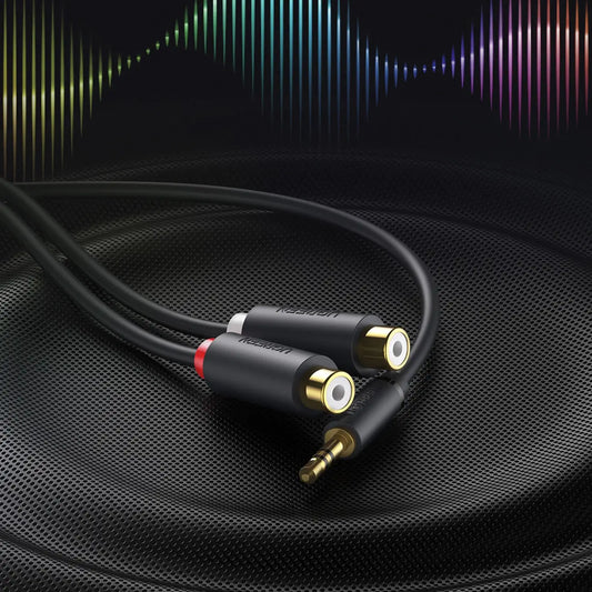 Ugreen RCA Audio Adapter – 0.25m Female Kabel Grau - MIZO.at