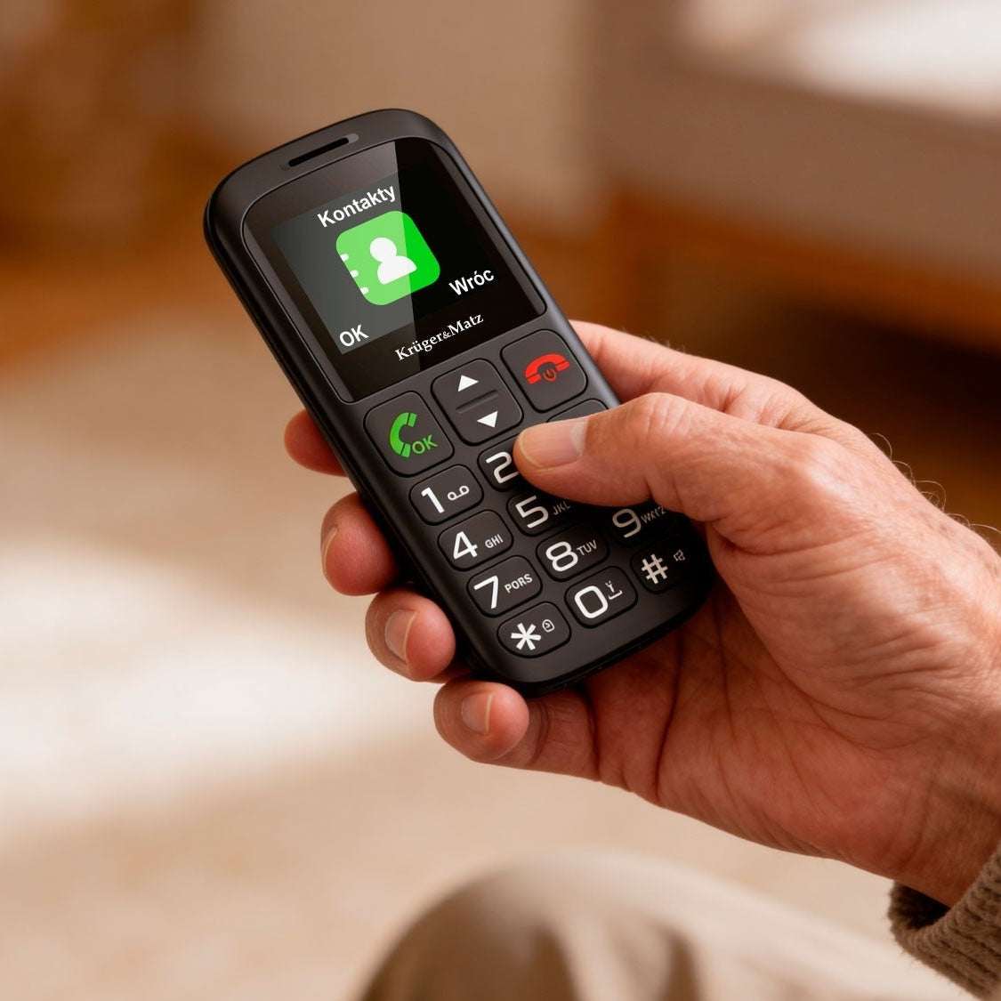Senioren Handy Krüger & Matz Simple 923 GSM mit SOS Taste Dual SIM - MIZO.at