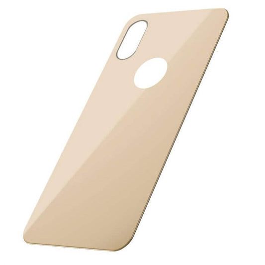 iPhone XS Max Rückseiten-Panzerglas 0,3 mm Gold – Curved T-Glass Schutz - MIZO.at