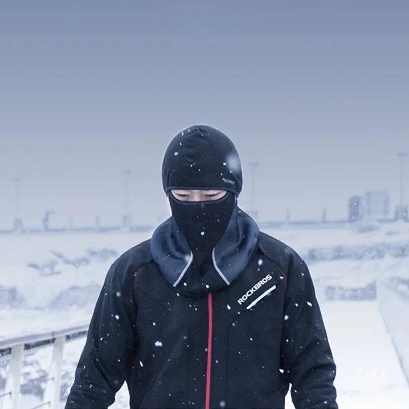 Rockbros LF8113-1 Cycling Balaclava | Warm, Breathable, Reflective - MIZO.at