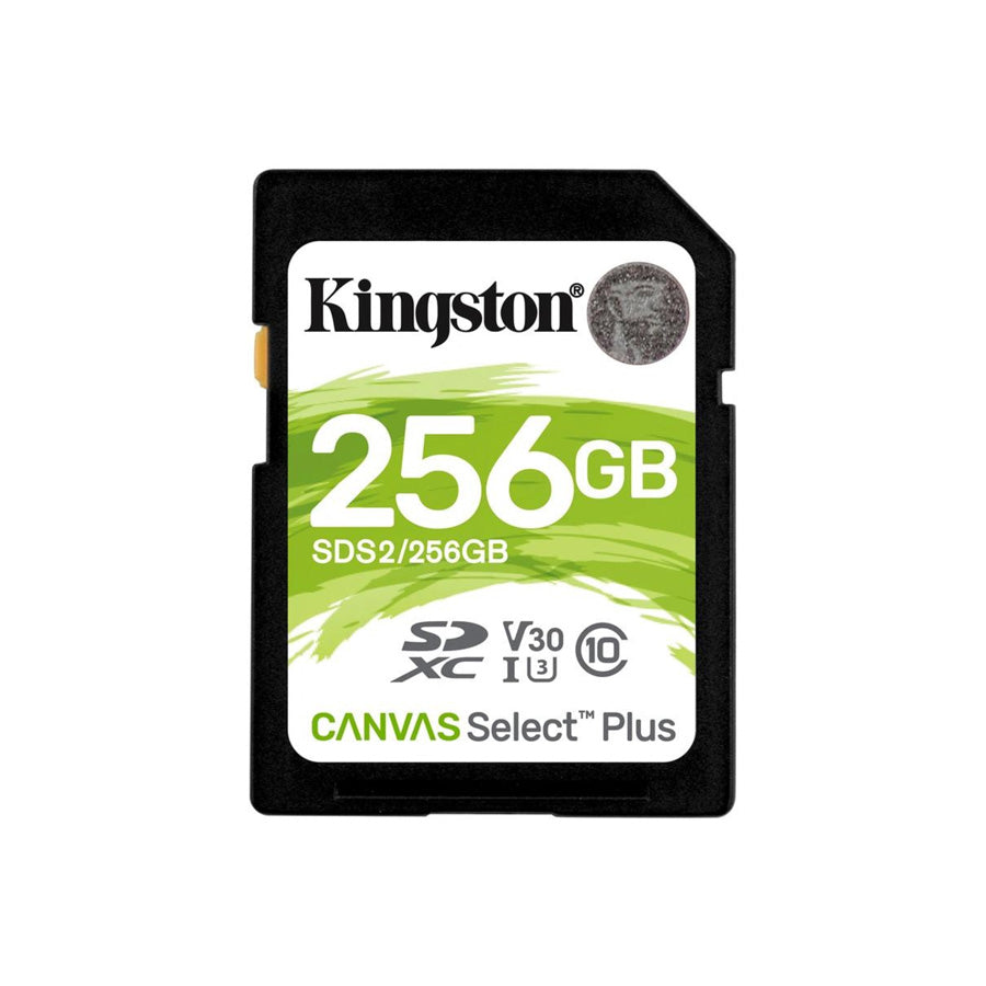 Kingston Canvas Select Plus SD Card | 256GB 4K UHD Storage - MIZO.at