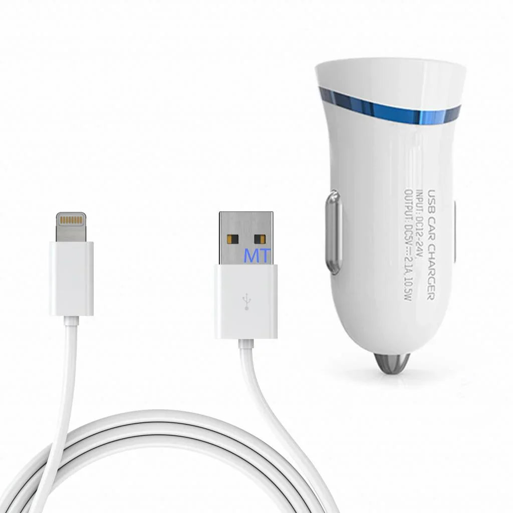 LDNIO DL-C12 Car Charger | 2.1A USB Lightning Adapter - MIZO.at