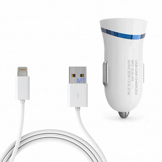 LDNIO DL-C12 Car Charger | 2.1A USB Lightning Adapter - MIZO.at