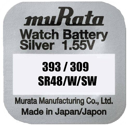 Murata 393 SR48SW Silber Knopfzelle 1,55 V - MIZO.at