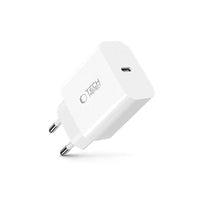 Tech-Protect NC20W PD Charger | 20W Fast Charging, White - MIZO.at