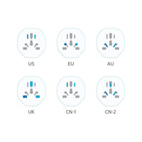 Tech-Protect Universal Travel Adapter | EU Plug, White - MIZO.at